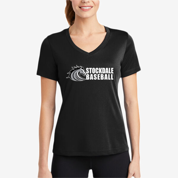Stockdale Baseball Women's PosiCharge Competitor V Neck Tee Thumbnail