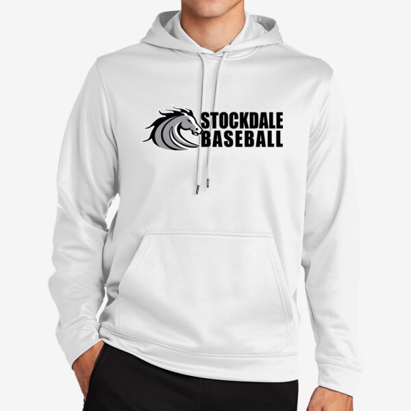 Stockdale Baseball Sport Wick Fleece Hooded Pullover Thumbnail