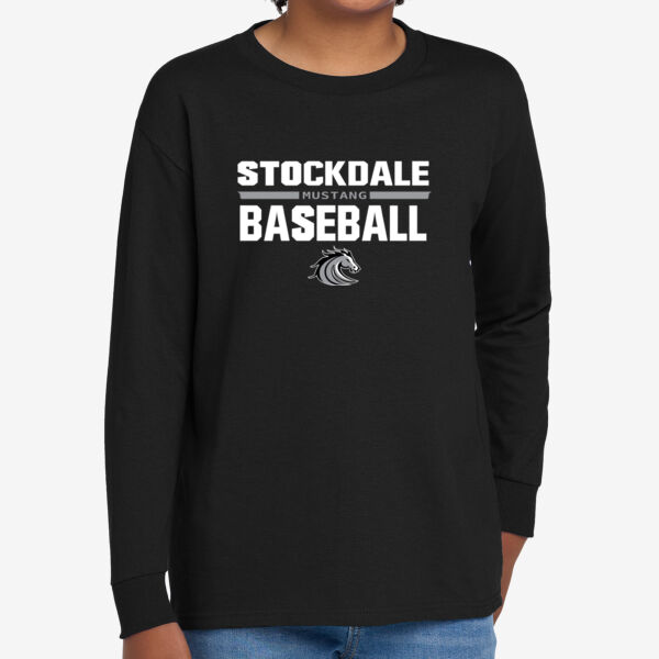 Stockdale Baseball Youth Heavy Cotton 100% Cotton Long Sleeve T Shirt Thumbnail