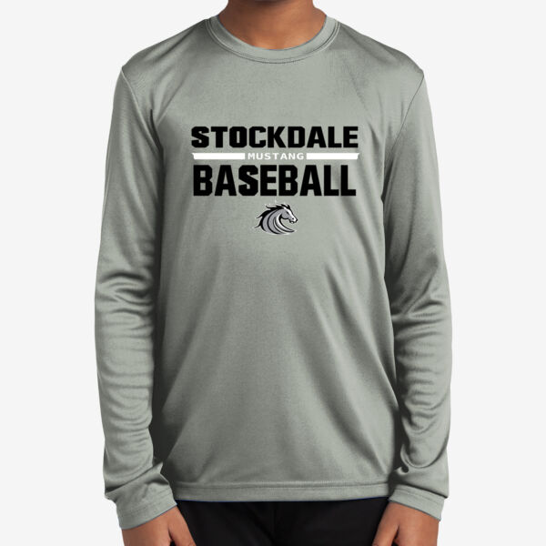 Stockdale Baseball Youth Long Sleeve PosiCharge Competitor Tee Thumbnail